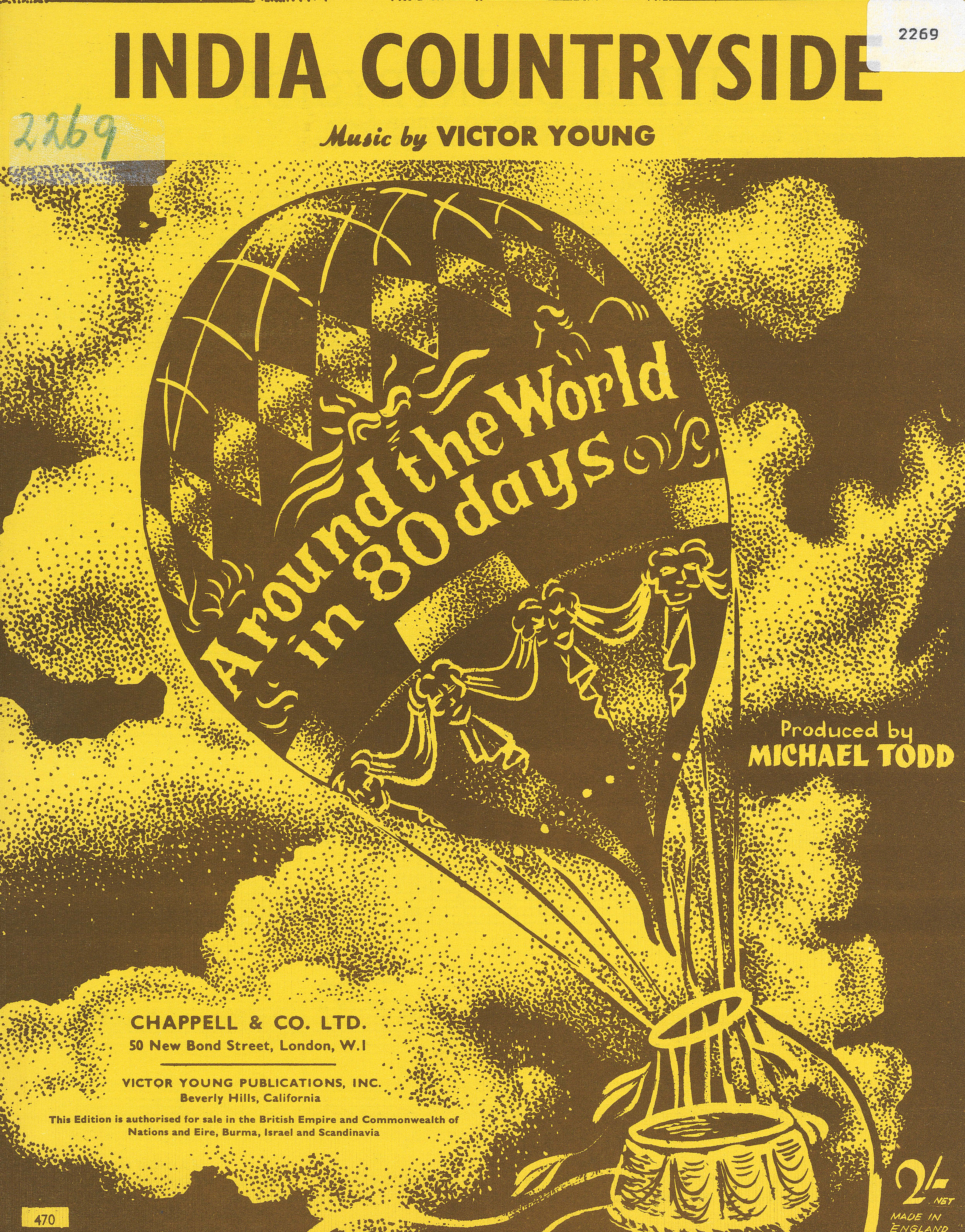 cover: India Countryside (from 'Around The World in 80 Days'), Victor Young, Klavier