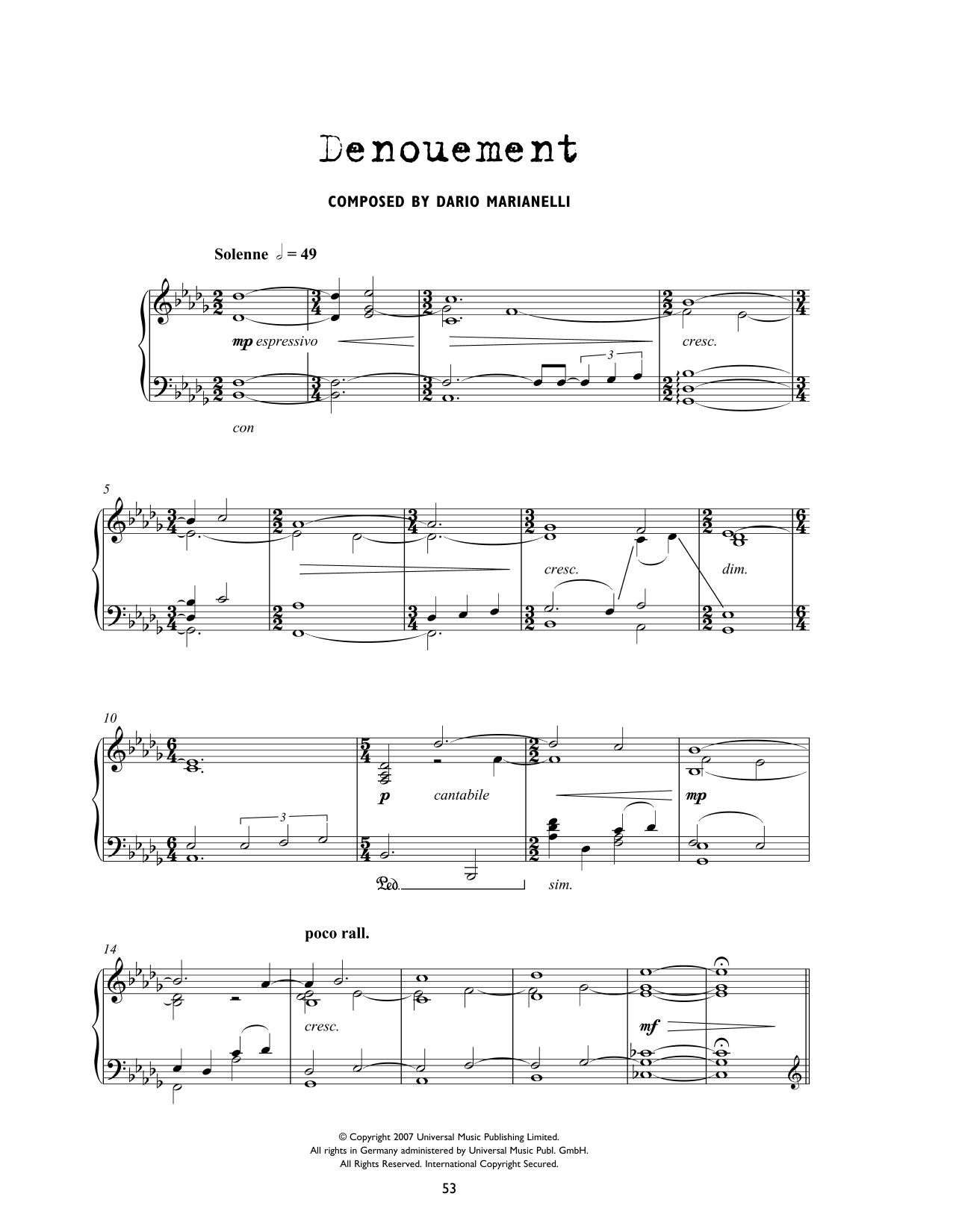 Product picture to: Denouement (from Atonement)