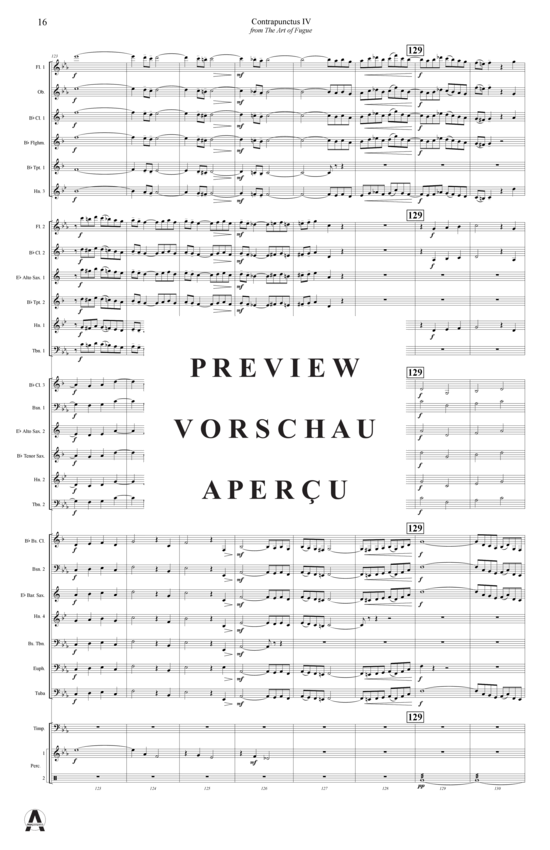 Produktgalerie: Seite 19 von 20 Contrapunctus 4 aus Kunst der Fuge , , (Concert Band)