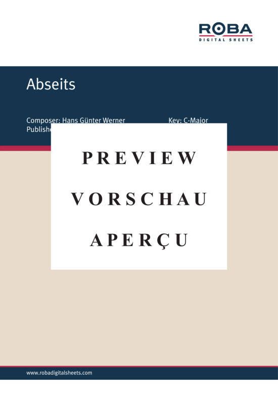 Product gallery: Page 2 of 4 Abseits , , Piano and Voice