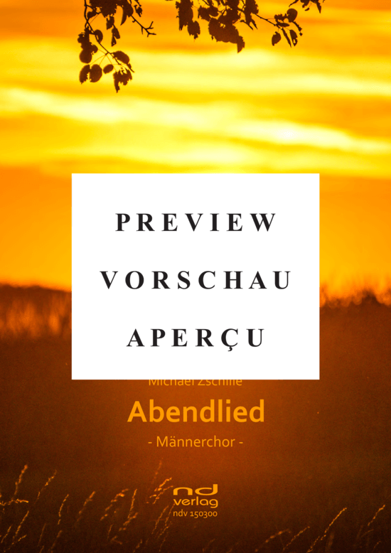Product gallery: Page 2 of 2 Abendlied , , (male choir)