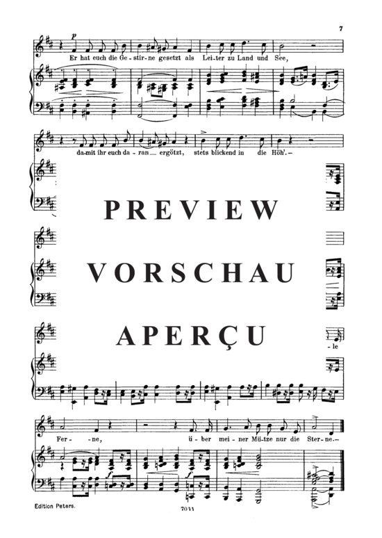 Product gallery: Page 3 of 3 Freisinn, Op.25 No. 2, , Low Voice and Piano