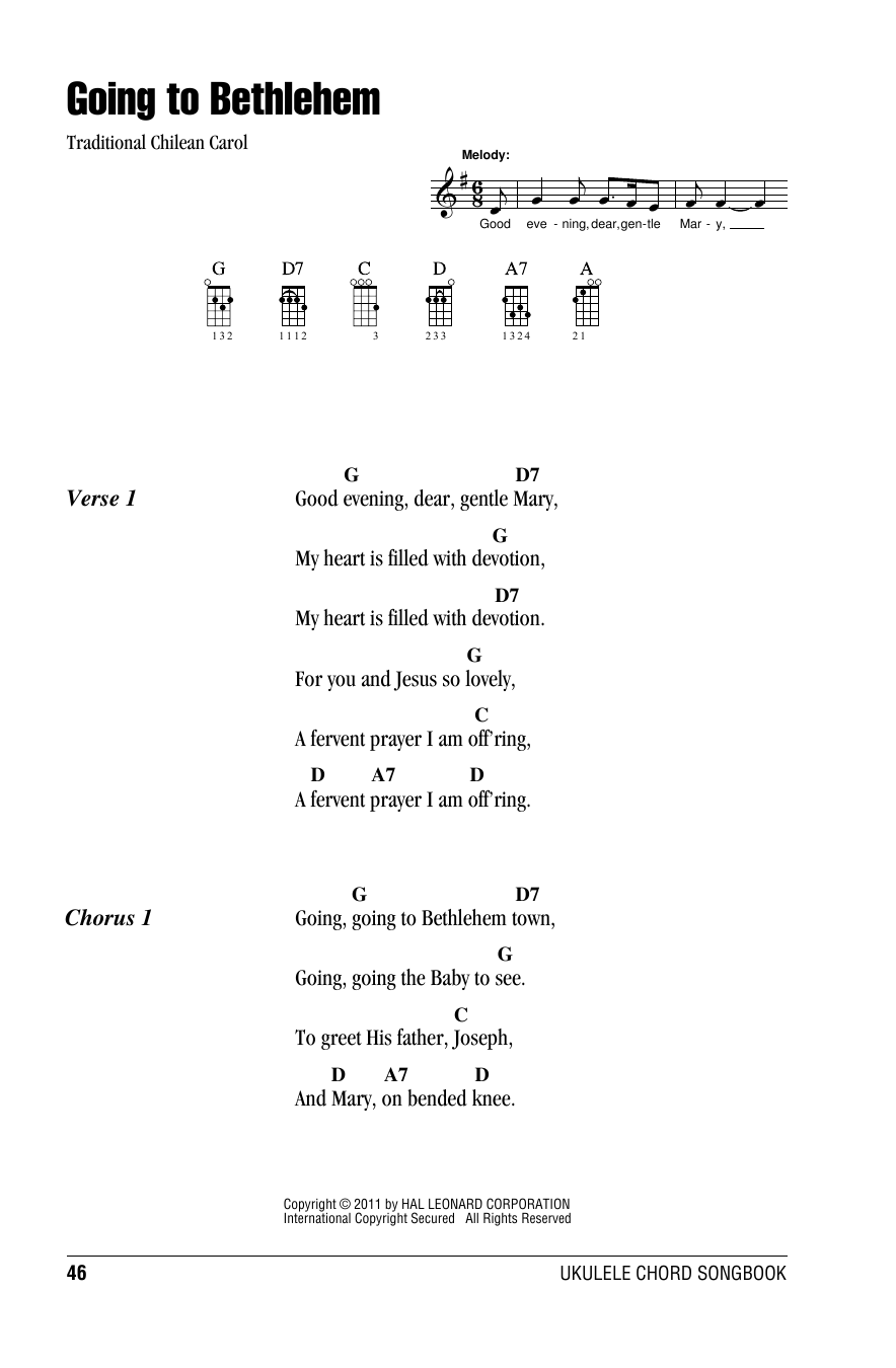 Product gallery: Page 1 of 1 Going To Bethlehem, Traditional Chilean Carol