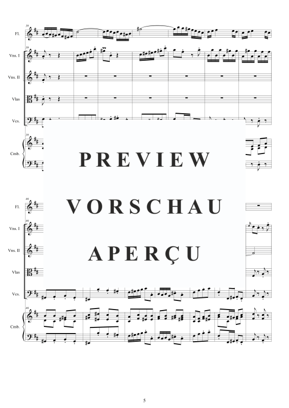Product gallery: Page 6 of 11 Non sa che sia dolore - Cantata BWV 209, , Mixed Ensemble Soprano, Flute, Strings and Harpsichord Bc