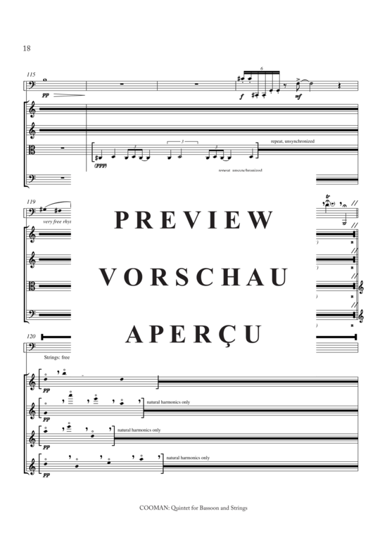 Product gallery: Page 19 of 21 Quintett für Fagott und Streicher, , 