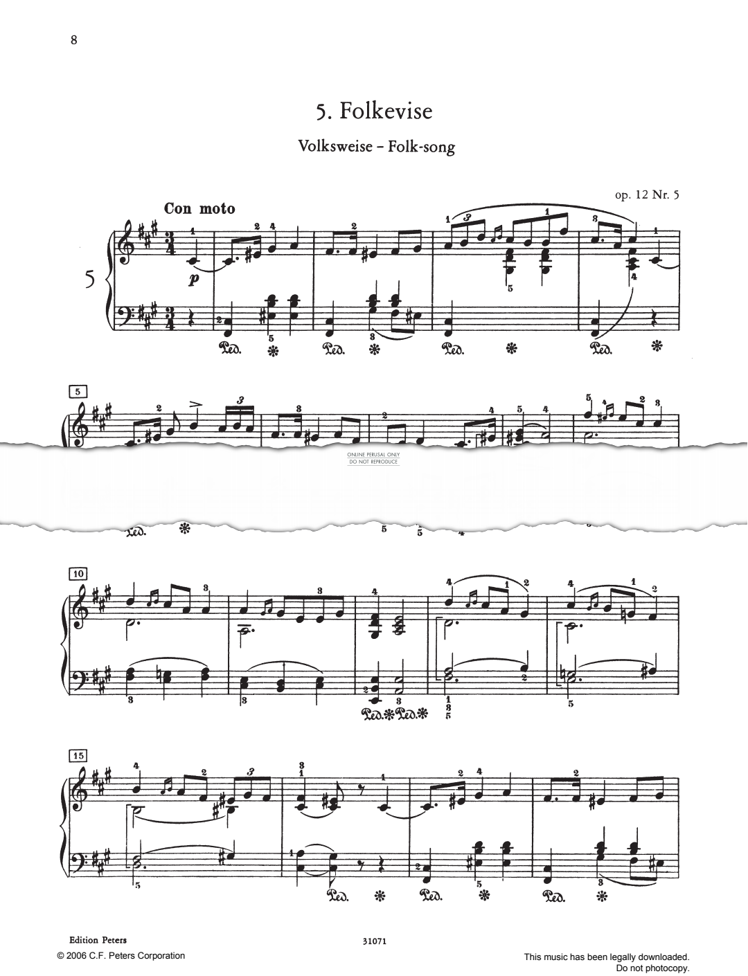 Produktbild zu: Folkevise Op. 12