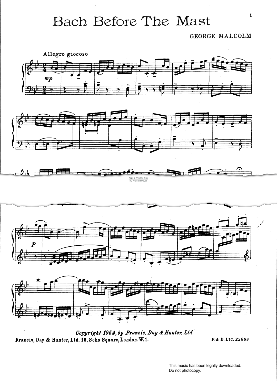 Produktgalerie: Seite 1 von 1 Bach Before The Mast, George Malcolm, Klavier