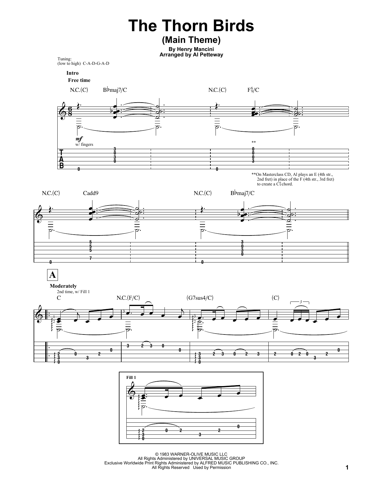 Produktbild zu: The Thorn Birds (Main Theme)