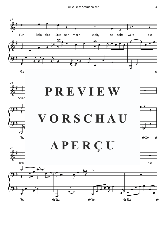 Produktgalerie: Seite 6 von 7 Funkelndes Sternenmeer, , Gesang und Klavier