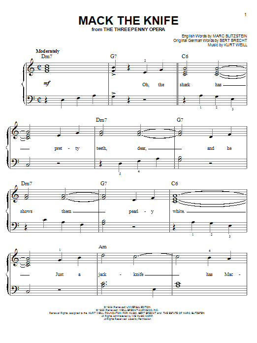 Produktbild zu: Mack The Knife