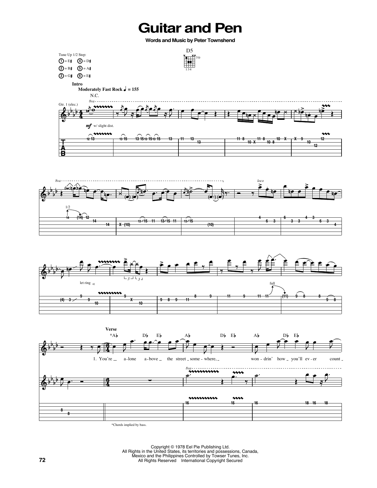 Produktbild zu: Guitar And Pen