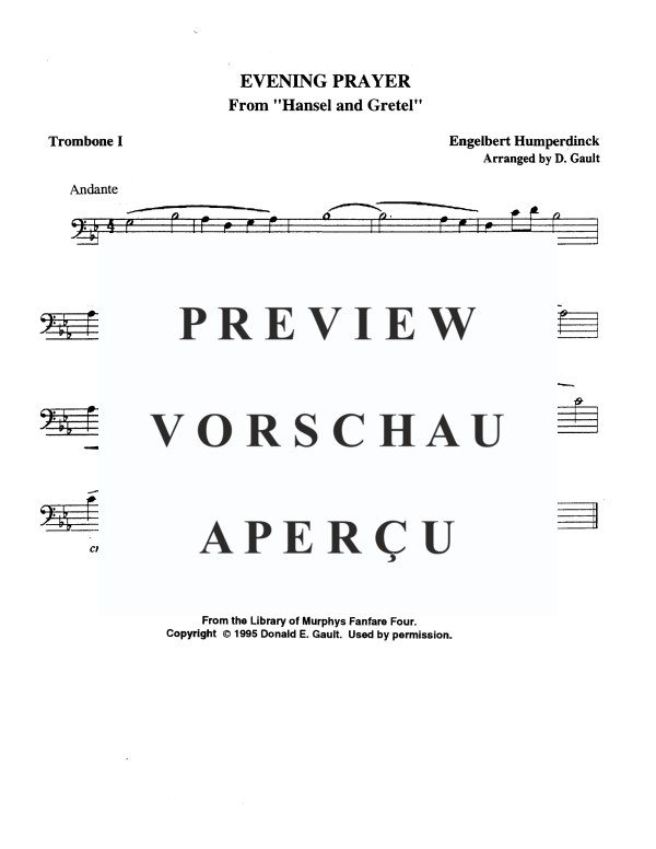 Produktgalerie: Seite 8 von 10 Abendgebet aus Hänsel und Gretel, , Blechbläser Quartett