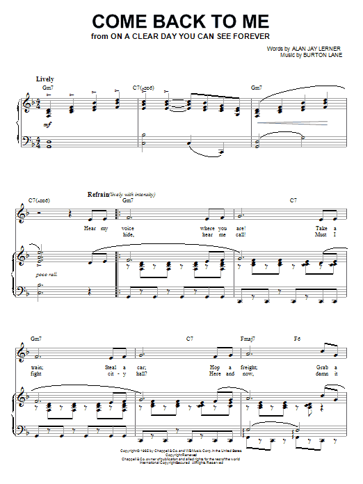 Produktbild zu: Come Back To Me