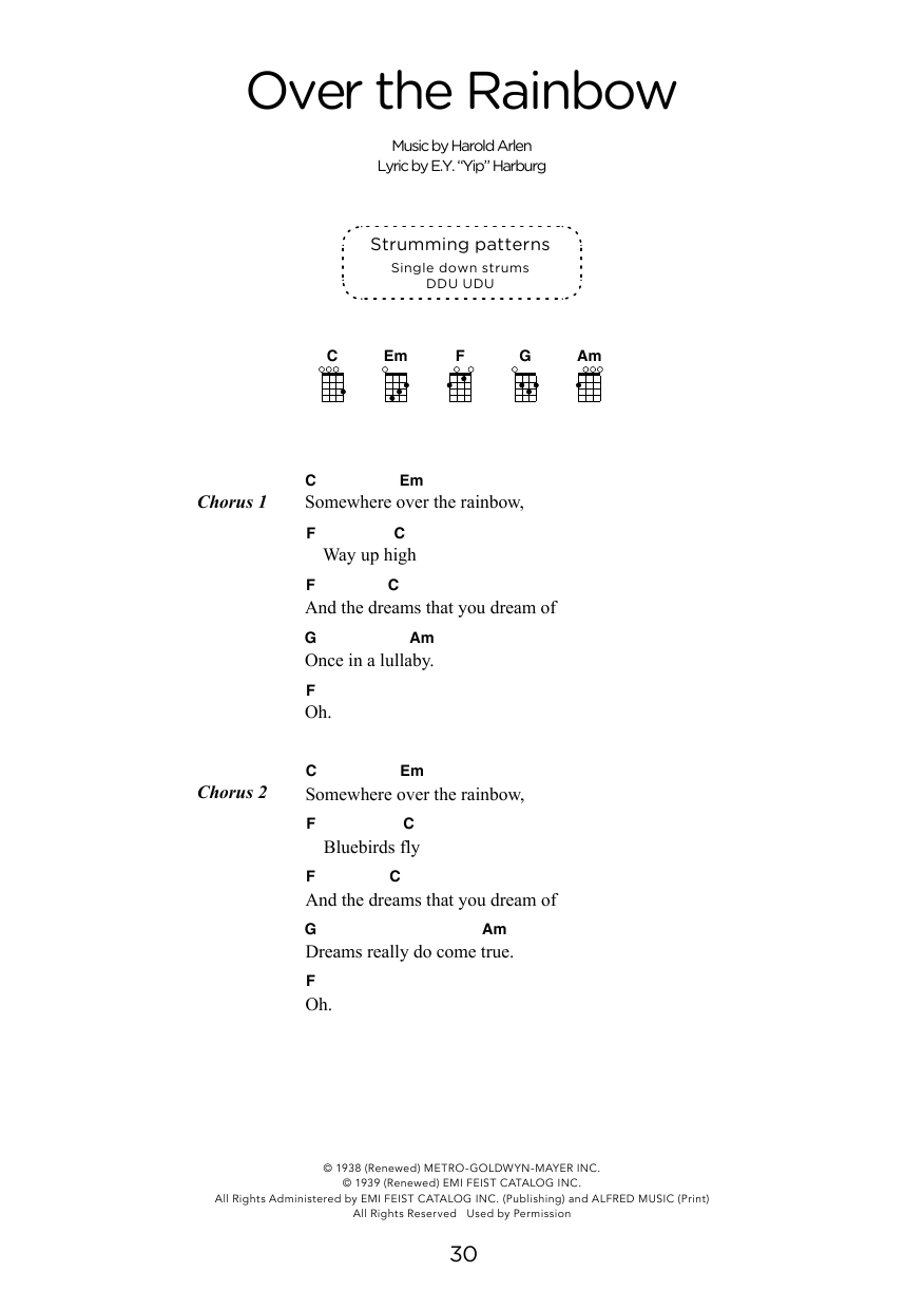 Product gallery: Page 1 of 1 Over The Rainbow (arr. Elise Ecklund), Harold Arlen