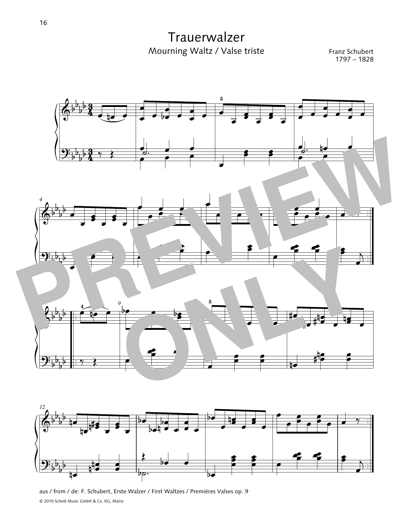 Product picture to: Mourning Waltz