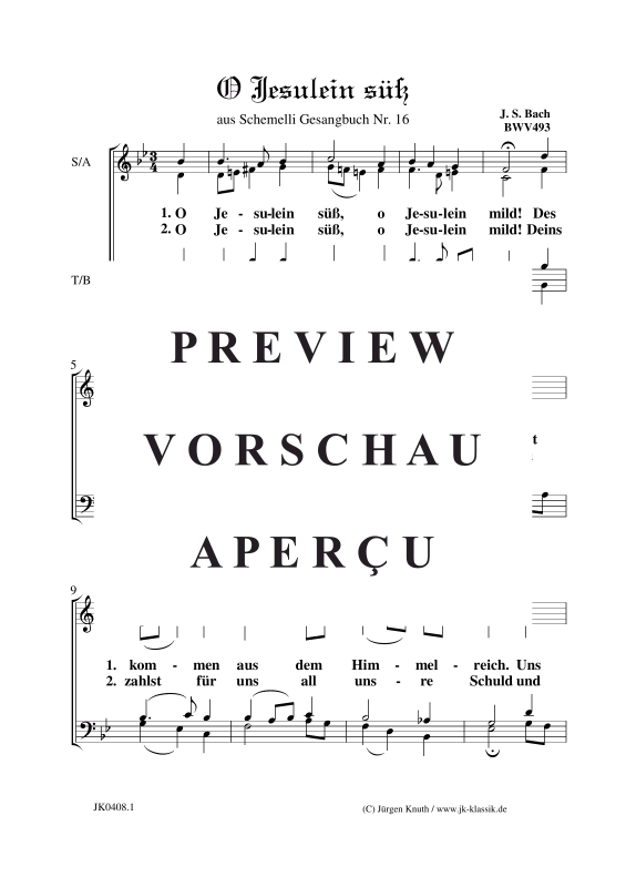 Produktgalerie: Seite 2 von 3 O Jesulein süß, , Gemischter Chor
