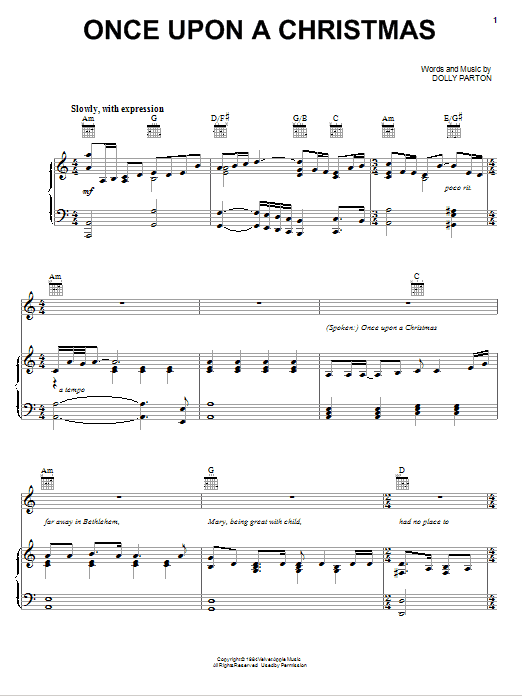 Produktgalerie: Seite 1 von 1 Once Upon A Christmas, Dolly Parton, Gesang, Gitarre, Klavier
