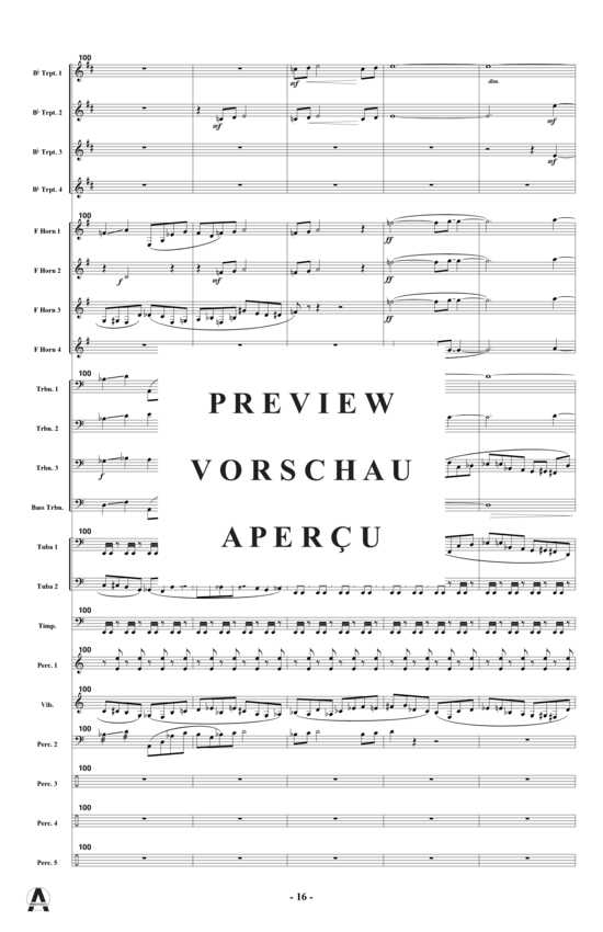 Produktgalerie: Seite 21 von 21 The Reckoning , , (Blechbläserensemble + Percussion)