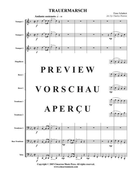 Product gallery: Page 2 of 21 Trauermarsch, Op. 55 , , (Brass Ensemble)