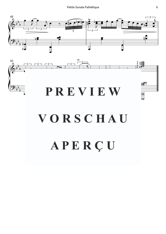 gallery: Petite Sonate Pathétique - inspiriert durch Klaviersonate Nr. 8 c-Moll, op. 13, 3. Satz, Reuter, Felix, Klavier Solo