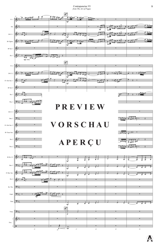 Produktgalerie: Seite 12 von 18 Contrapunctus 6 aus Kunst der Fuge , , (Concert Band)