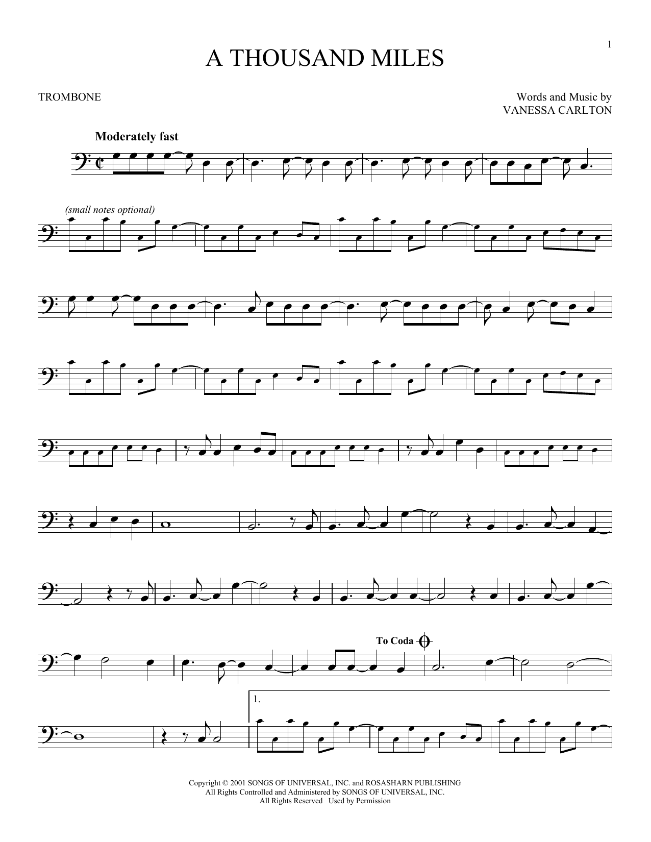 Product gallery: Page 1 of 1 A Thousand Miles, Vanessa Carlton