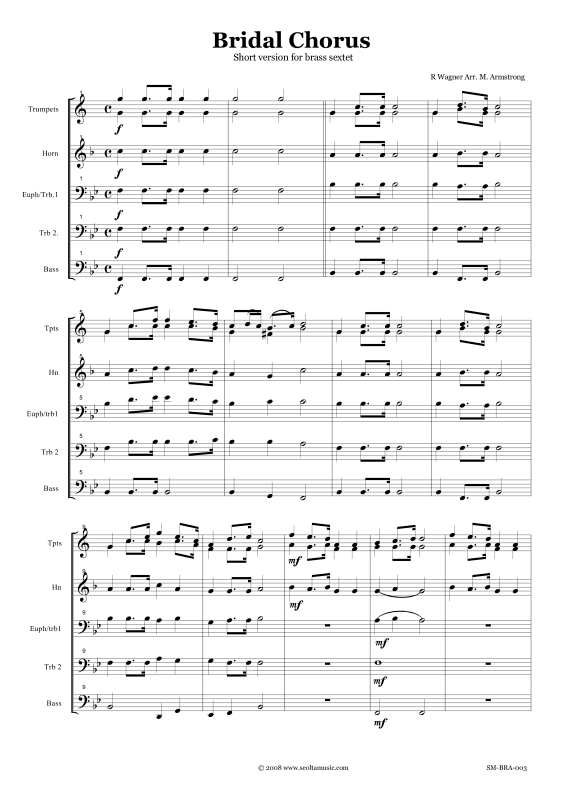 Product picture to: Bridal Chorus from LohengrinRichard Wagner