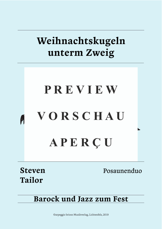 Product gallery: Page 2 of 7 Weihnachtskugeln unterm Zweig - aus dem Album Barock und Jazz zum Fest, , (Duet 2x trombone)