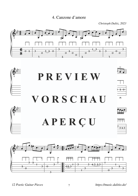 Produktgalerie: Seite 9 von 11 12 poetische Stücke, , Gitarre Solo