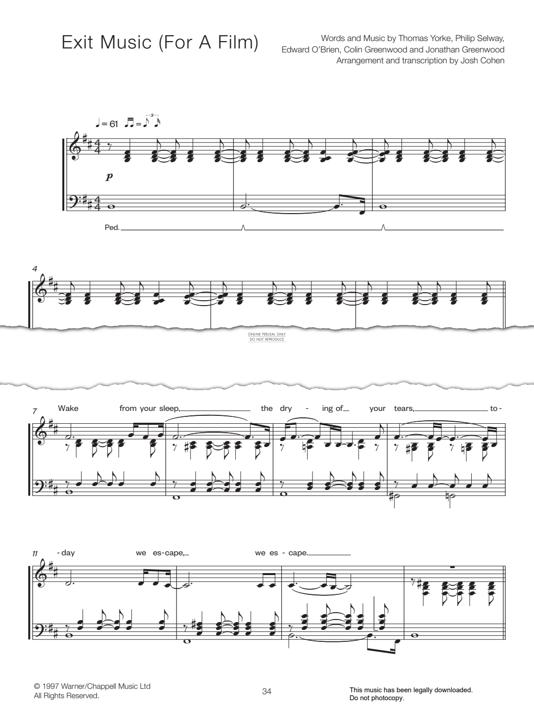 gallery: Exit Music (For A Film), Josh Cohen