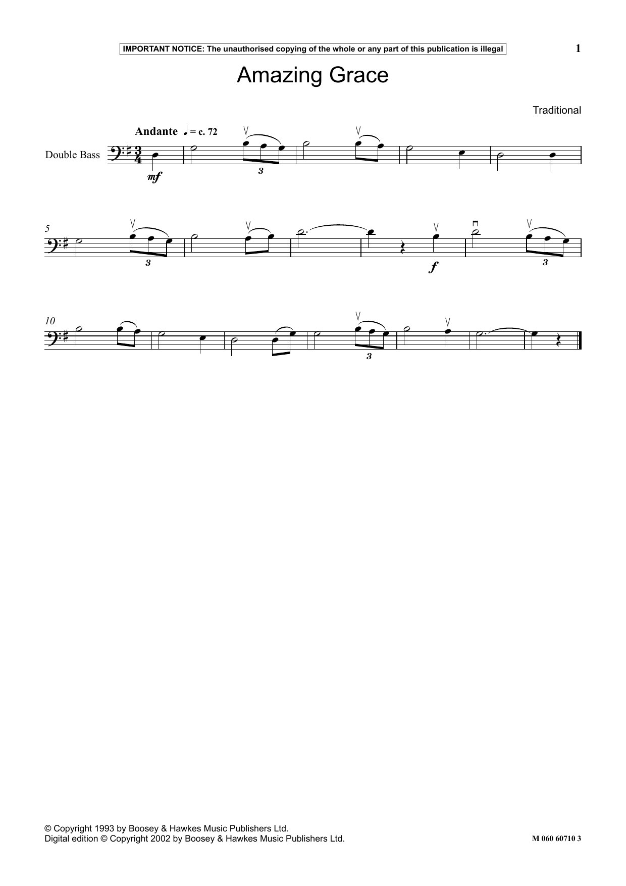 Product gallery: Page 1 of 1 Amazing Grace, Traditional
