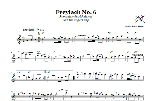 Product gallery: Page 1 of 1 Freylach No. 6 (Romanian-Jewish Dance (And The Angels Sing)), Folk Tune