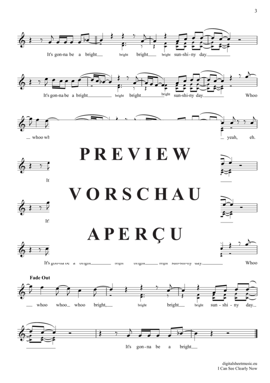 Produktgalerie: Seite 4 von 4 I Can See Clearly Now , Nash, Johnny, (Oboe)