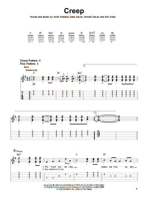 Product gallery: Page 1 of 1 Creep, Stone Temple Pilots
