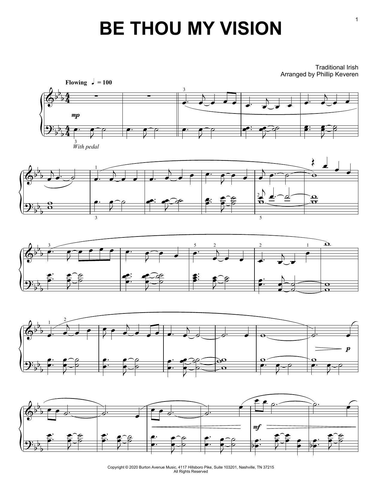 Product picture to: Be Thou My Vision (arr. Phillip Keveren)