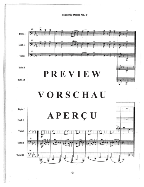 Product gallery: Page 6 of 21 Slavonic Dances Op. 46 No. 1 , , (Tuba Quartett EETT)