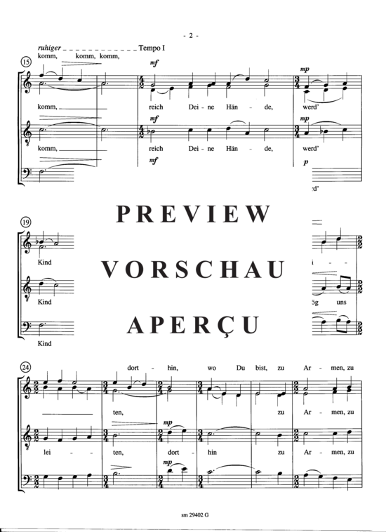 Product gallery: Page 3 of 5 Herr, zögre doch nicht , , (mixed choir)