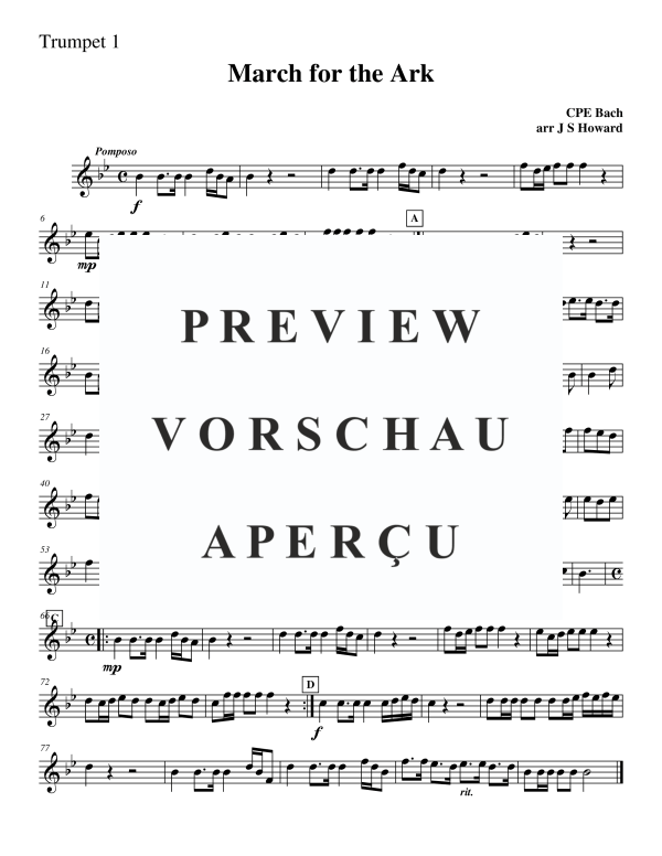Produktgalerie: Seite 11 von 11 March For The Ark, , BlechblÀser Quintett