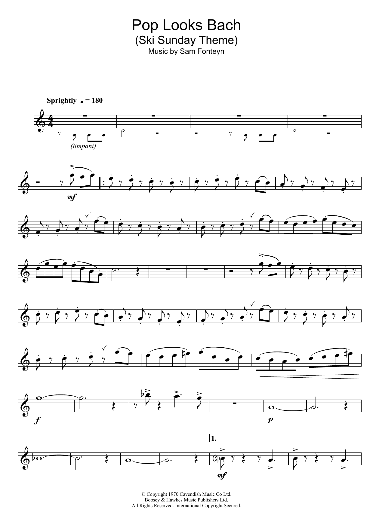 Product gallery: Page 1 of 1 Ski Sunday Theme (Pop Looks Bach), Sam Fonteyn