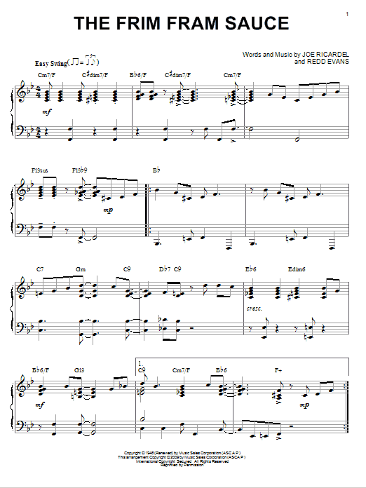 Product gallery: Page 1 of 1 The Frim Fram Sauce (arr. Brent Edstrom), Nat King Cole