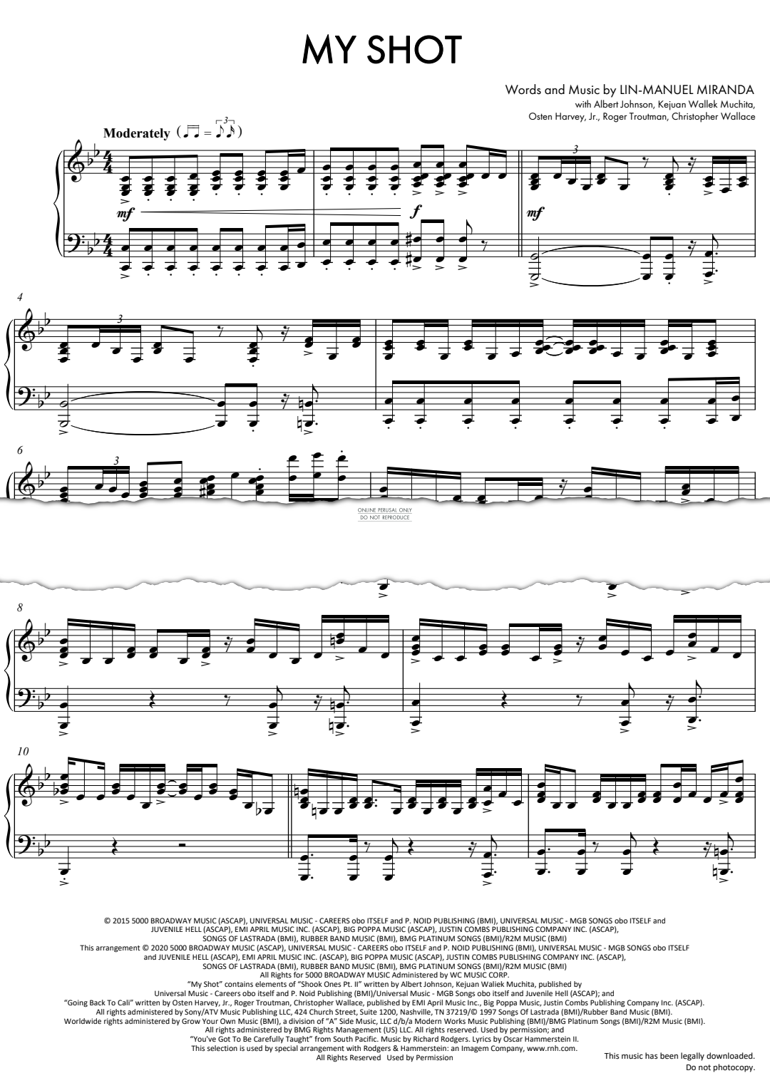 Product gallery: Page 1 of 1 My Shot, Lin-Manuel Miranda