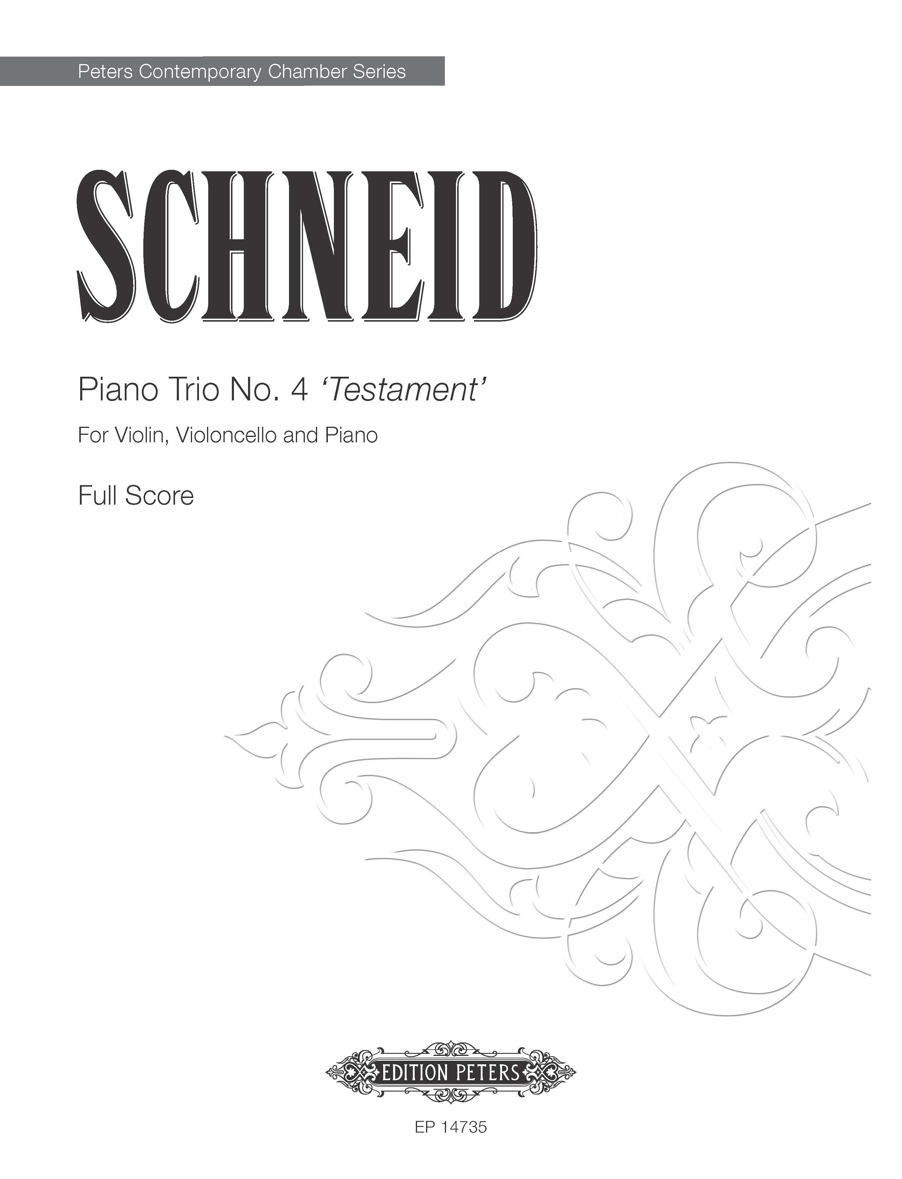 Produktbild zu: Piano Trio No. 4 ‘Testament’