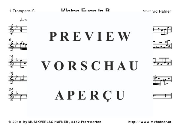 Produktgalerie: Seite 9 von 11 Kleine Fuge in B für 5 Blechbläser, , (Blechbläser Quintett)