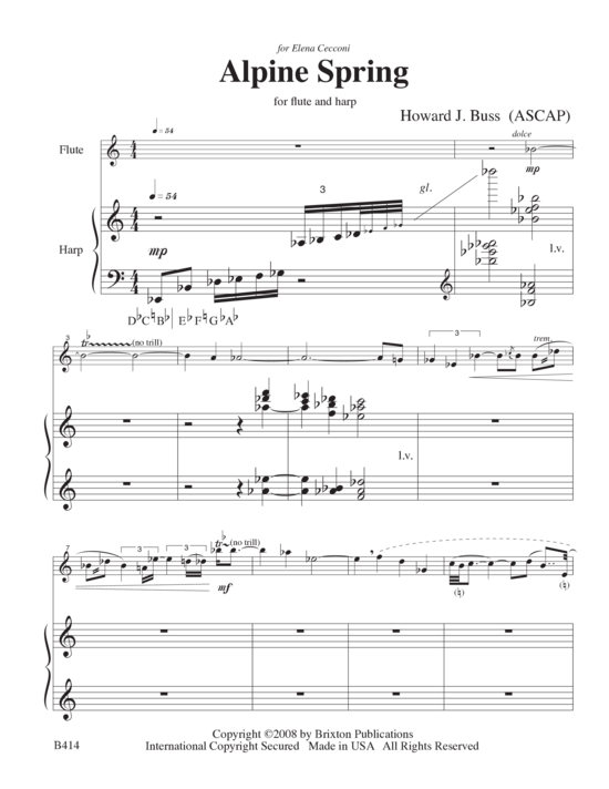 Produktbild zu: Alpine Spring Howard J. Buss
