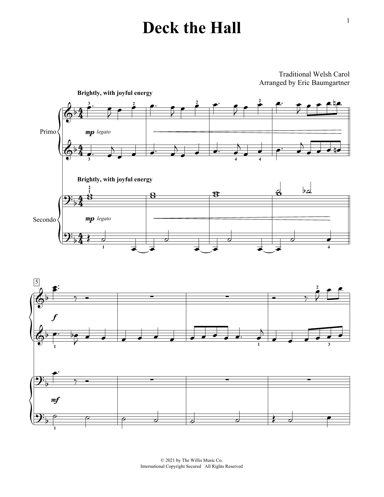 Produktbild zu: Deck The Hall (arr. Eric Baumgartner)