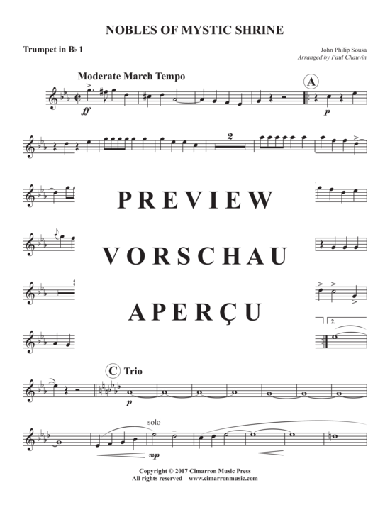 Produktgalerie: Seite 8 von 17 Nobles of th Mystic Shrine , , (Blechbläserquintett)