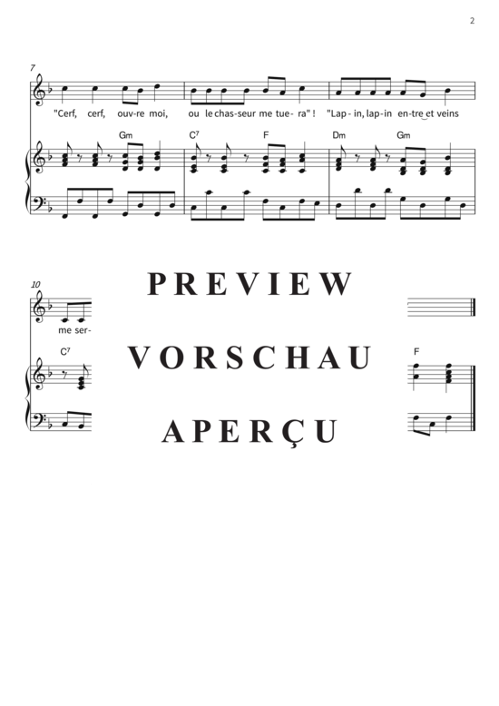 Produktgalerie: Seite 5 von 5 Le grand cerf, , (Gesang + Klavier)
