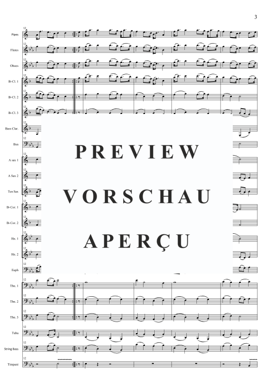 Produktgalerie: Seite 6 von 11 The Flowers of the Forest (bagpipes and band), , Concert Band und Dudelsack Solo
