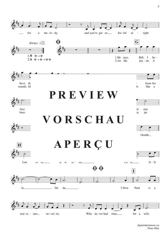 Product gallery: Page 4 of 5 Piano Man , Joel, Billy, Clarinet in B-flat