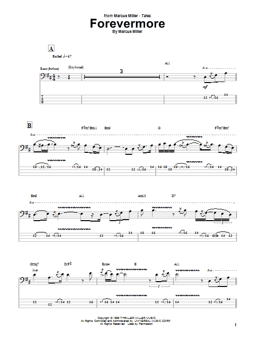 Produktgalerie: Seite 1 von 1 Forevermore, Marcus Miller, E-Bass